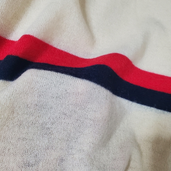 NWOT Sundry Stripes Heart Crewneck Sweater Wool-Cashmere Blend Size M - Picture 10 of 16